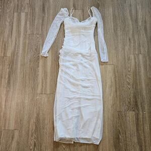 House of CB ‘Katarina’ White Maxi Dress